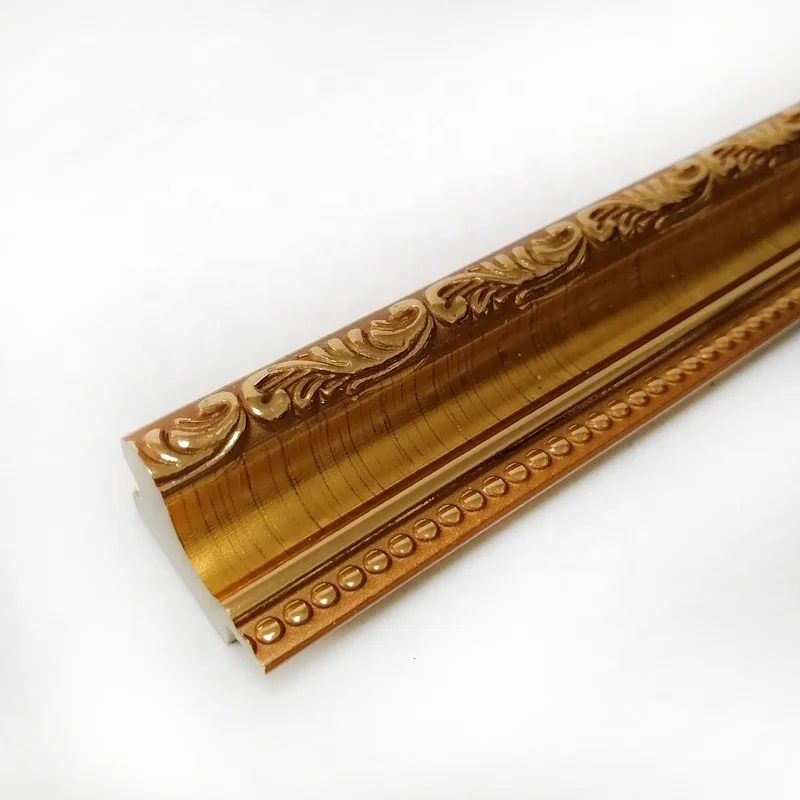 european style classical black gold pattern ps picture frame moulding