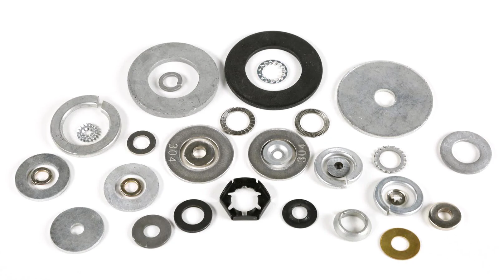 In stock high quality nut washer machine making chrome and zinc self lock flat washer with different size