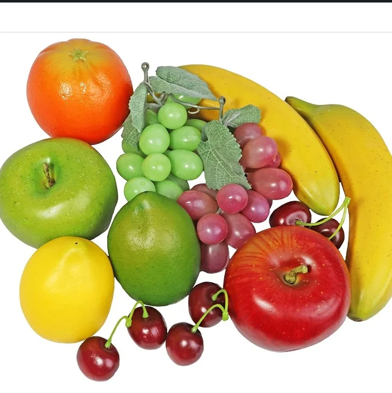 cheap foam decorative various wholesale artificial fruit set for home decor