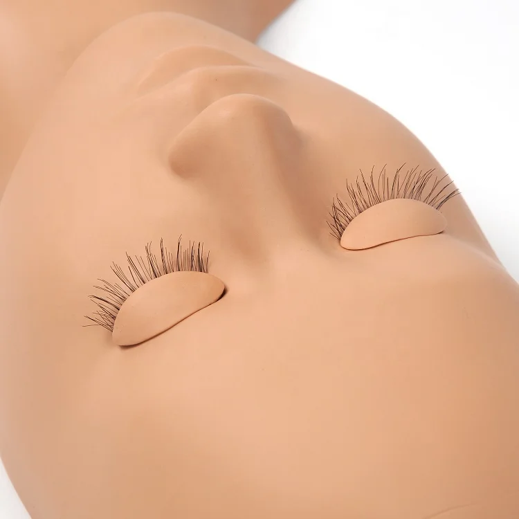 
3 Colors Mannequin Head with Replaceable Eyelids For Eyelash extensions Training Cosmetology Soft like skin 