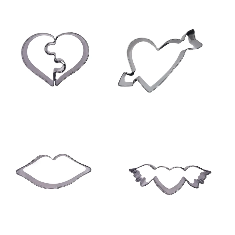 
Hot Selling Stainless Steel 3D Cake mould Christmas Gingerbread House Cookie Cutter Set 