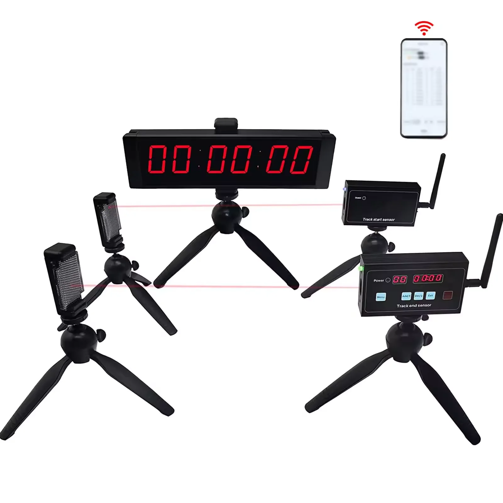 Single Training Version Wireless Laser Timer Skating Track and Field Running for Sprints Bike Motorcycle Racing track timer