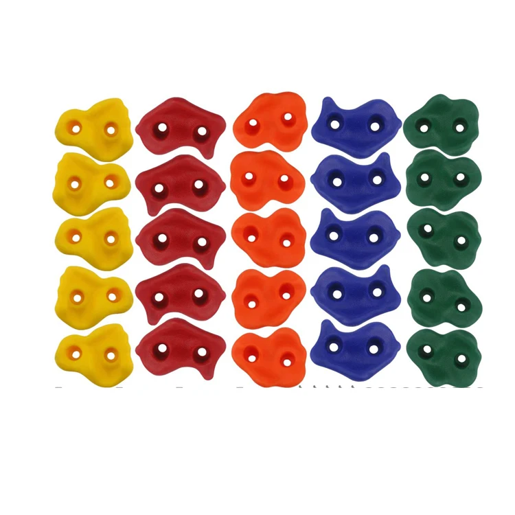 Outdoor Ninja Warrior Obstacle Course Training Equipmenttree Climbing Holder Kit Climbing Rocks Stones With Tightener Screw