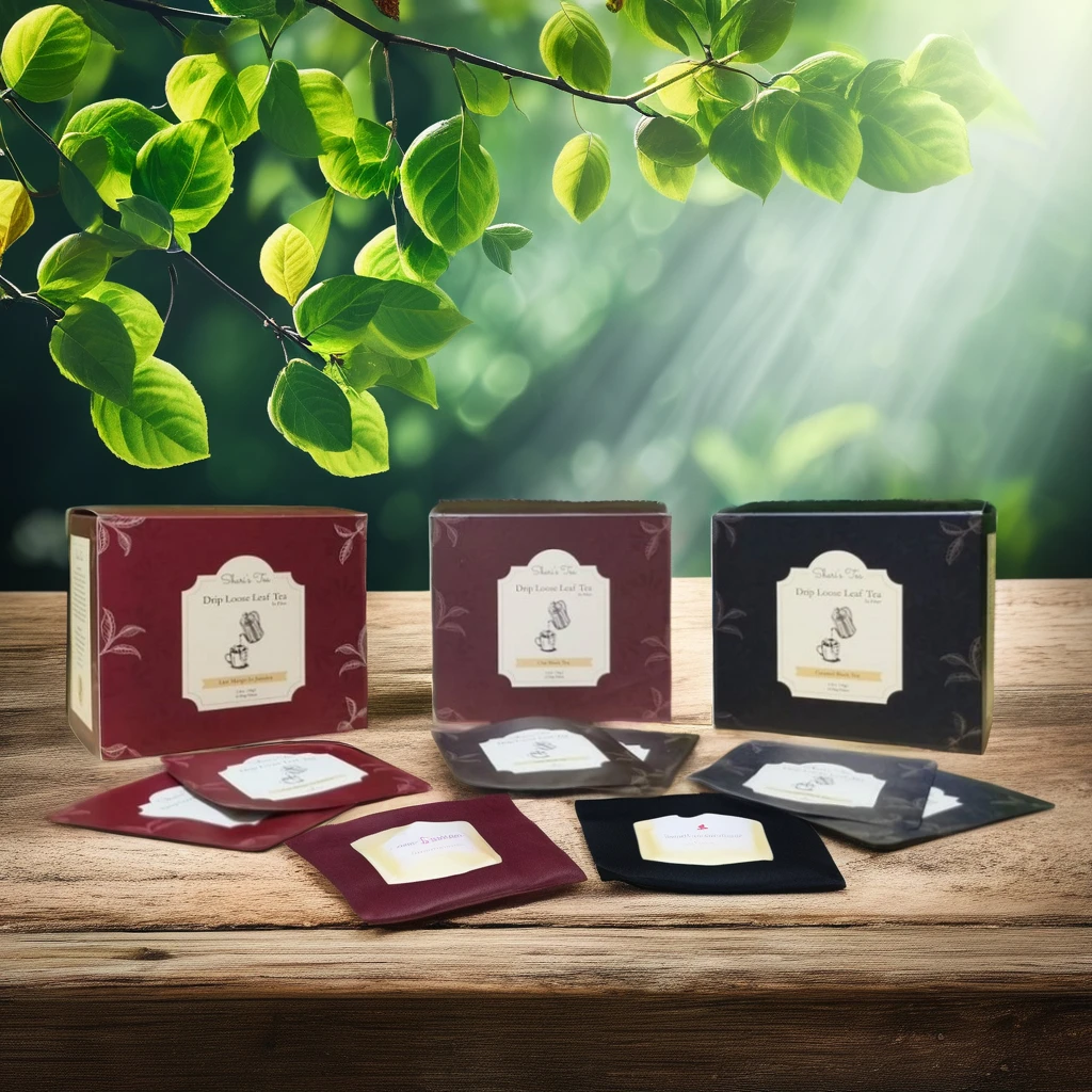 AT PACK 2024 LOW MOQ Custom Logo Matte Hanging Ear Coffee Drip Filter Bag Drip Coffee Sachet Drip Coffee Envelope