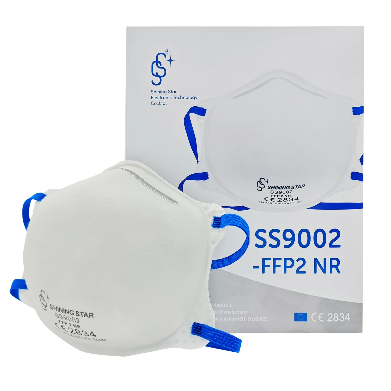 Customized CE ffp2 work mask disposable dustproof design headband cup shape dust mask ffp2