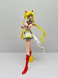 HUAYI 23CM Character PVC Anime Sailor Moon Action Figure Sailor Moon Version A Figure