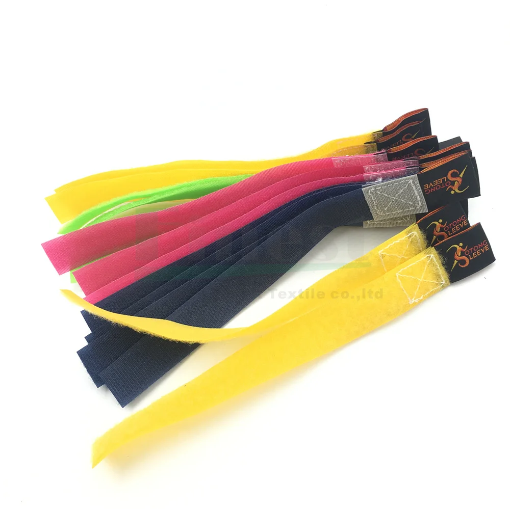 Красочные кабельные стяжки на липучке с логотипом