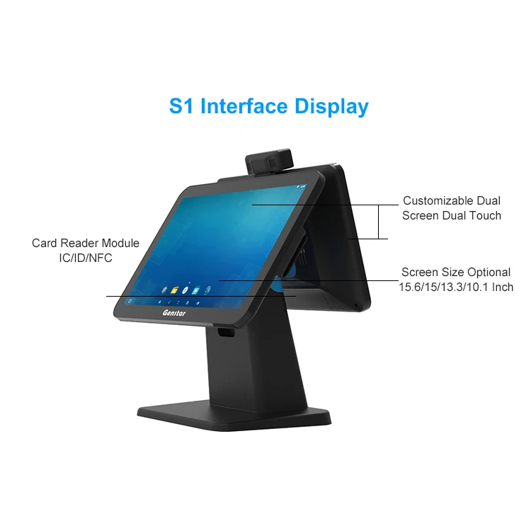 New Products  15 inch INTEL I5 3317U touch screen cash register Windows pos machine