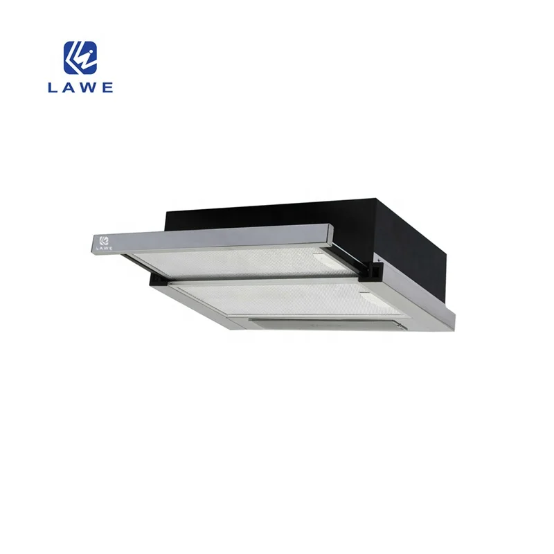 Lawe Ducted and Ductless Convertible Range Hood with LED Light Exhaust Fan for Under Cabinet Stainless Steel Slim Kitchen Hood