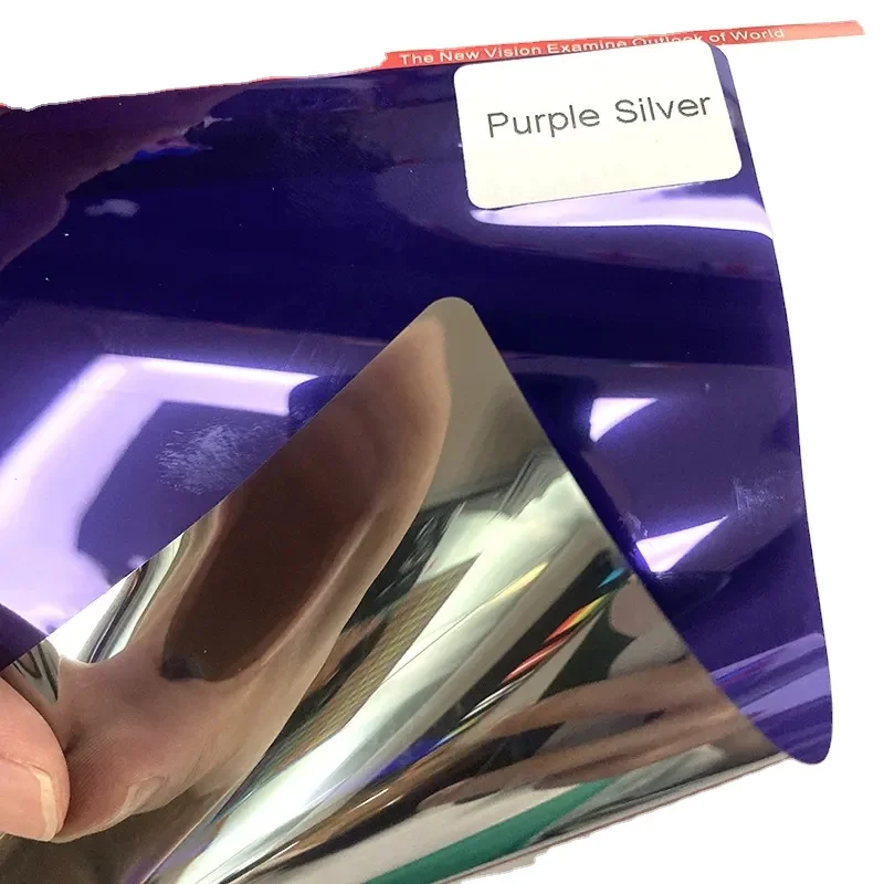 152x30 м фиолетовое серебро 2Mil для домашних животных с солнечным управлением защитная тонировка окон строительная пленка