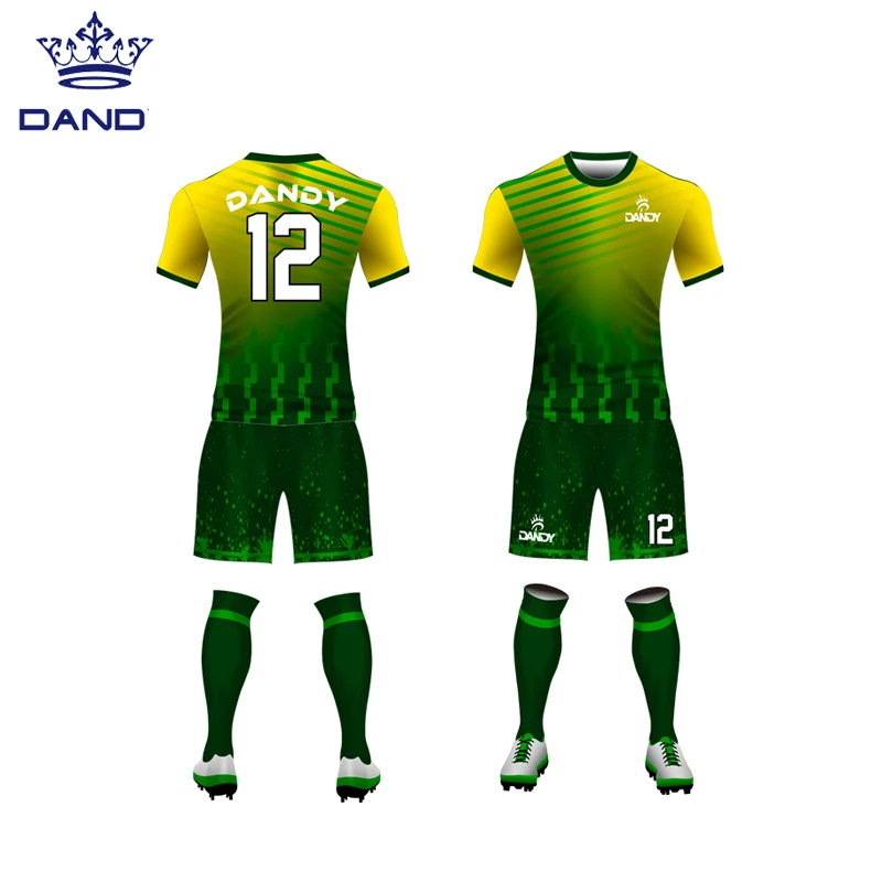 Custom Football Soccer Jerseys Set Quick Dry Football Team Shirts Soccer Uniforms Soccer Wear For Clubs