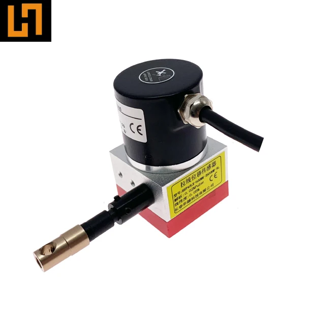 4-20mA output 600mm range wire cable drawing string potentiometer linear position  analog sensor
