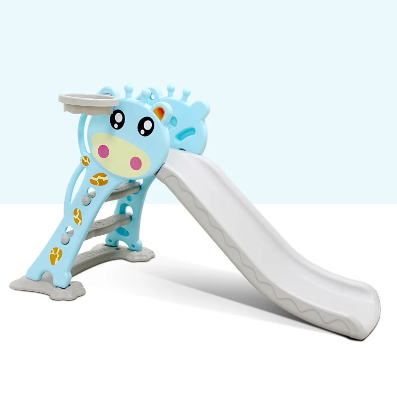 SL10 Kindergarten Children indoor combination plastic slide and swing set with 500 Pcs ball indoor playground equipment for kids