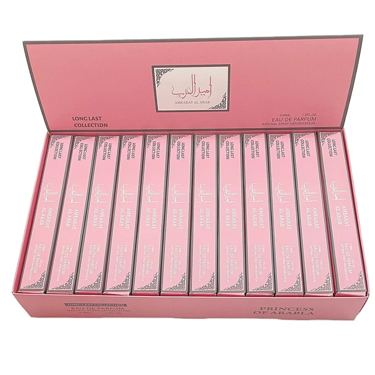 woman and man pocket spray arabic perfume travel size set portable wholesale sample perfume 35ML