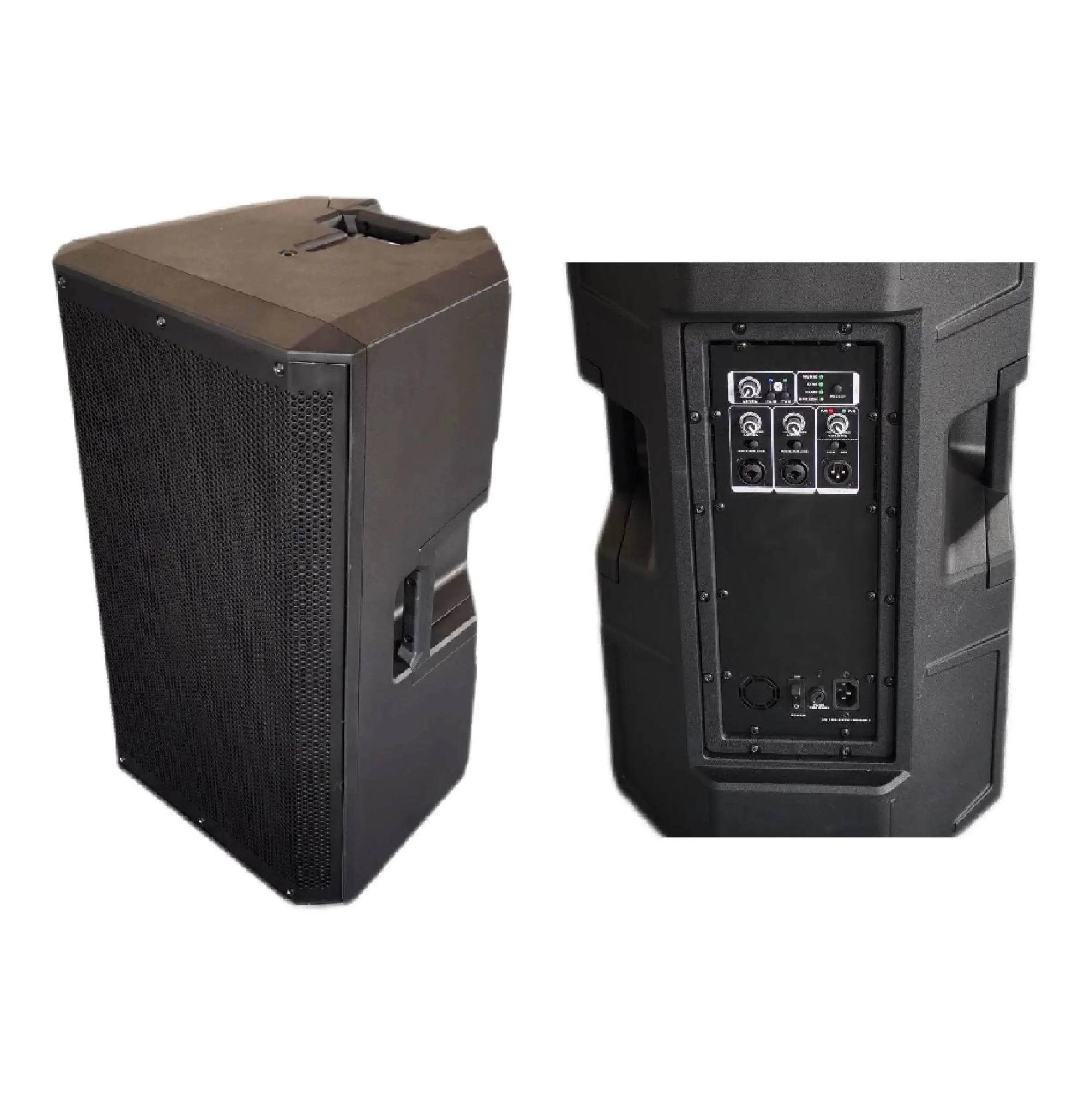 PA active speaker V5-series 12/15 inch 1600W Powered speaker Professional plastic active Speaker with DSP FIR Filter, bluetooth