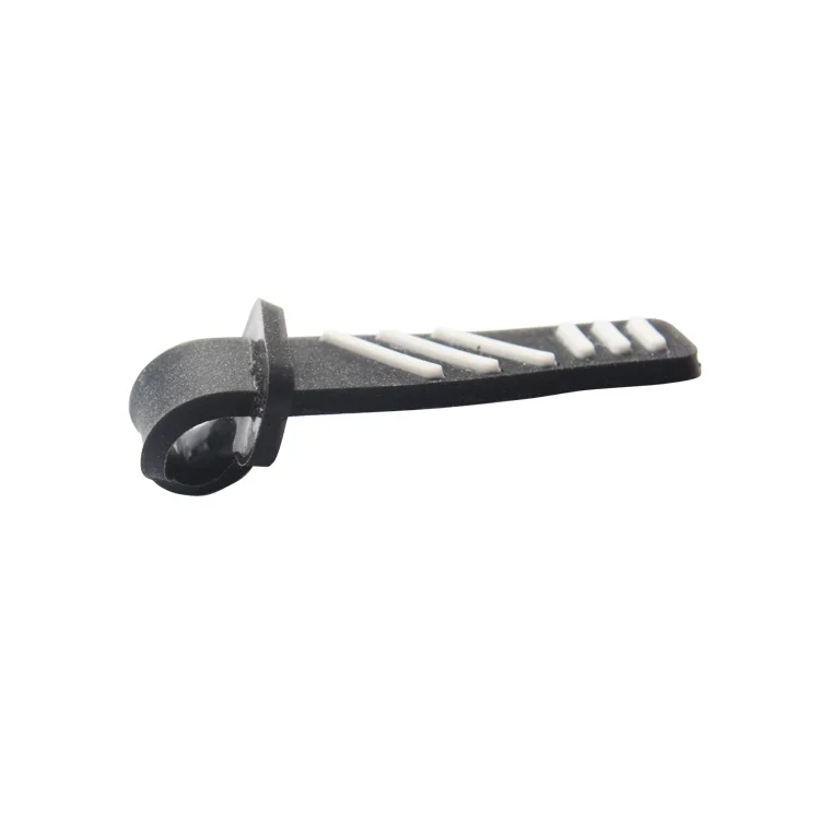 
#5 custom logo zipper pull head rubber zip pull for bags sport garments 