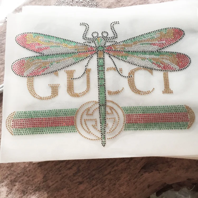 
Machine Made Rhinestone Sheet Hotfix Fabric Rhinestone Transfer 