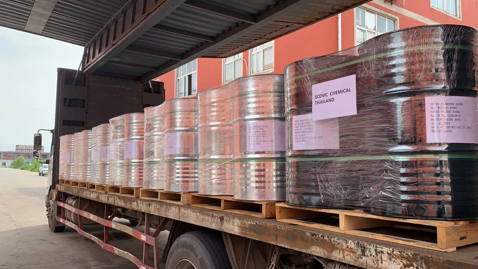 Green Topcoat Modified Aromatic Amine Epoxy Hardener D3360 Used in Epoxy Floor Self-leveling