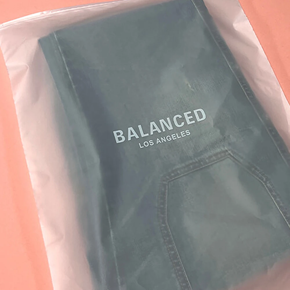 Custom eco friendly Matte Biodegradable zip lock bag, T Shirt Swimwear plastic clothing zipper bags ziplock bag for clothes