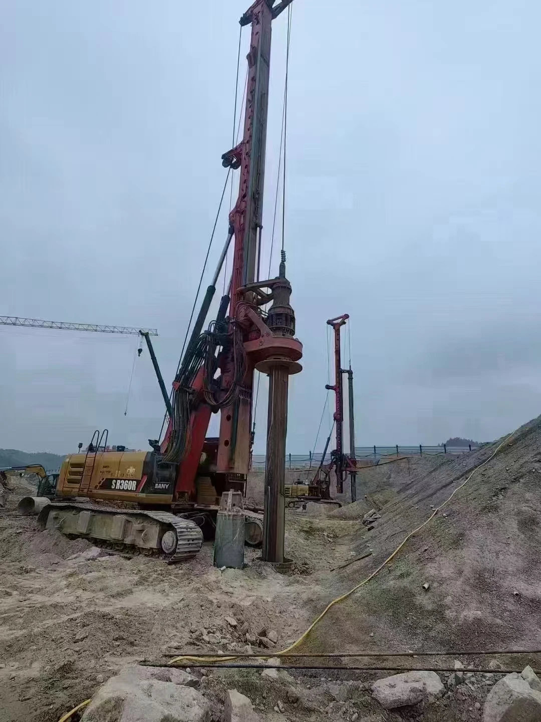 Used SR285R W10 SR235R c10 sany SR155R SR285R SR360R SR405R W10 rotary piling machine/pull down winch rigs WIRE ROPE SYSTEM