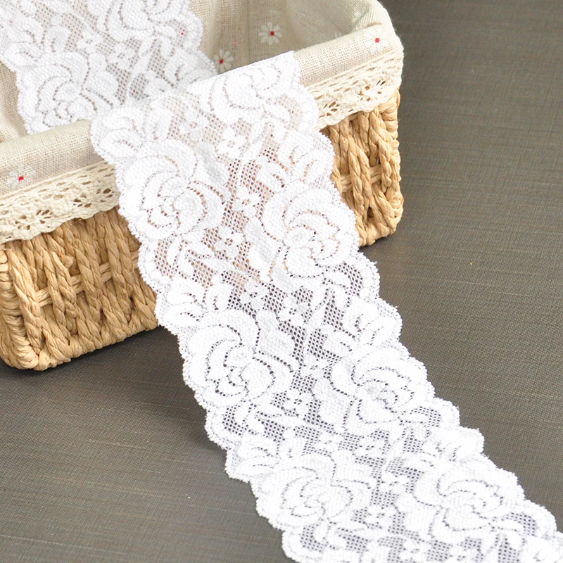Superior Quality Luxury Lady Elastic Lace Trim Lace For Sewing Women Wedding Dress