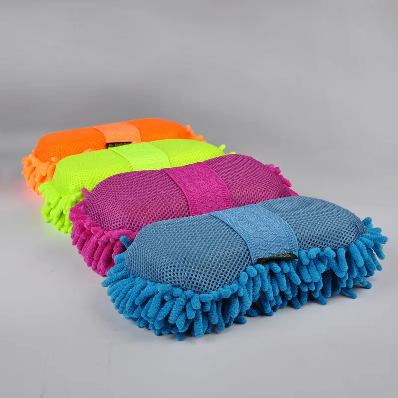 Голубая микрофибра BONNO 24x15x6 см Чистящая губка для