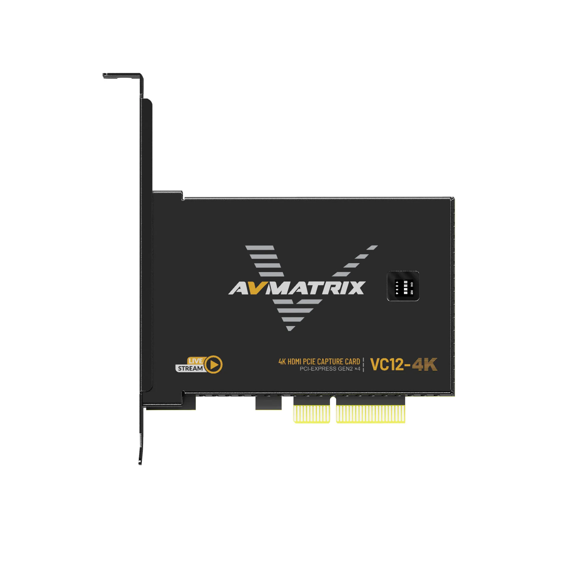 AVMATRIX VC12 4K PCIe Gaming Content Creating and Streaming HIgh Bandwidth Low Latency HDMI PassThrough PCIE Capture Card