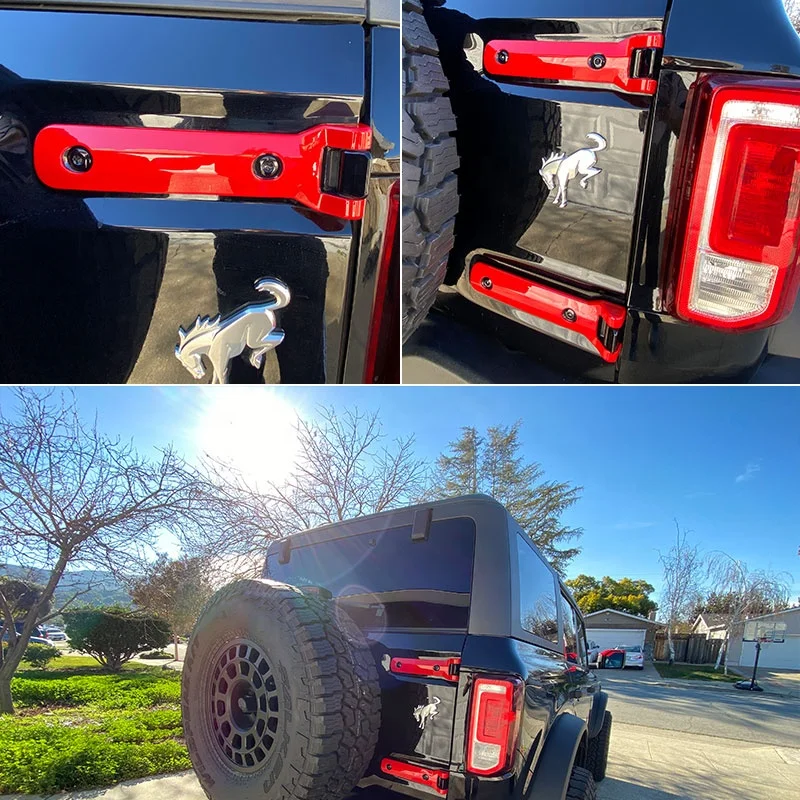 NEW Car Accessories ABS Tailgate Hinge Trim Fit for Bronco 2021 2/4door