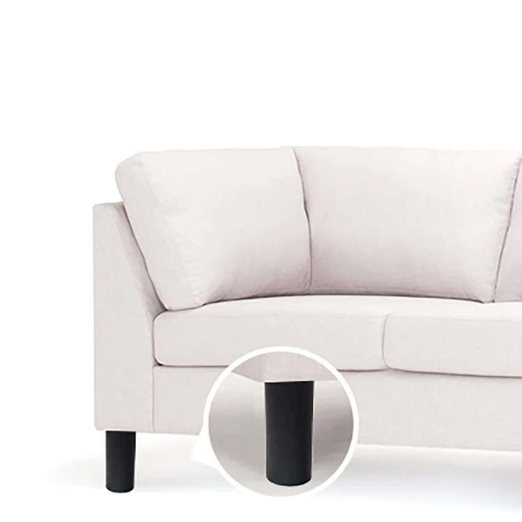 50*45*110mm Black Bed Feet Round Plastic Furniture Sofa Feet Legs For Replacement