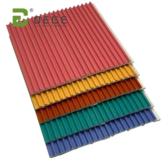 Louver 3d art wpc pvc wall paneling interior decoration black and black TV background