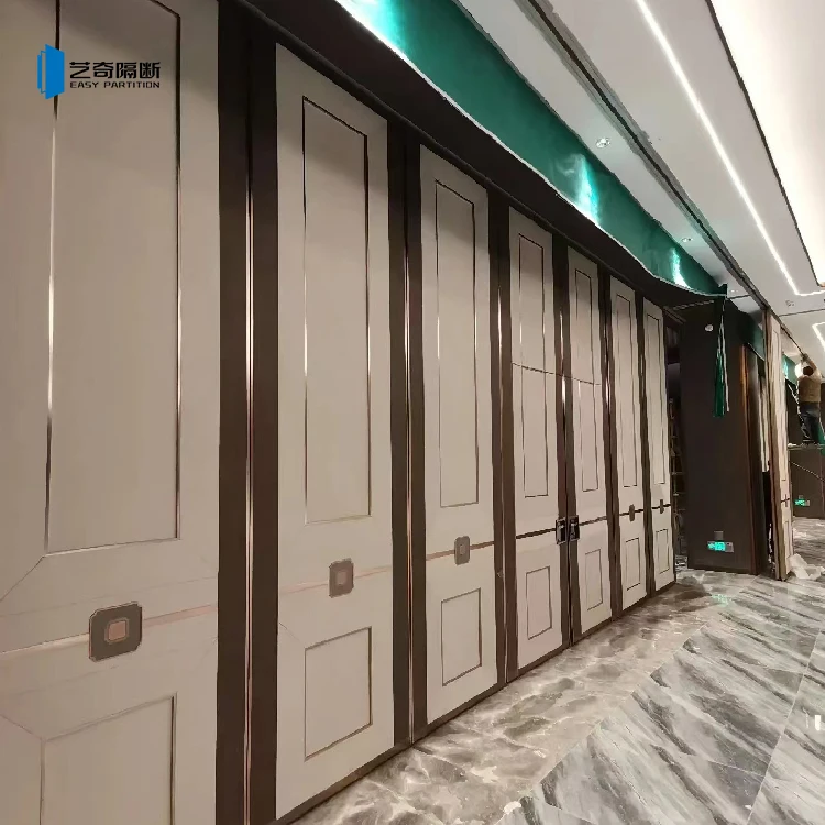 Push-pull folding multifunctional silent activity movable partition wall retractable room divider