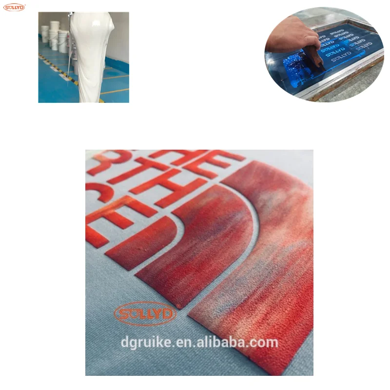 SOLLYD Manufacture puff plastisol ink for screen printing textile ink on cotton fabric clothing garment