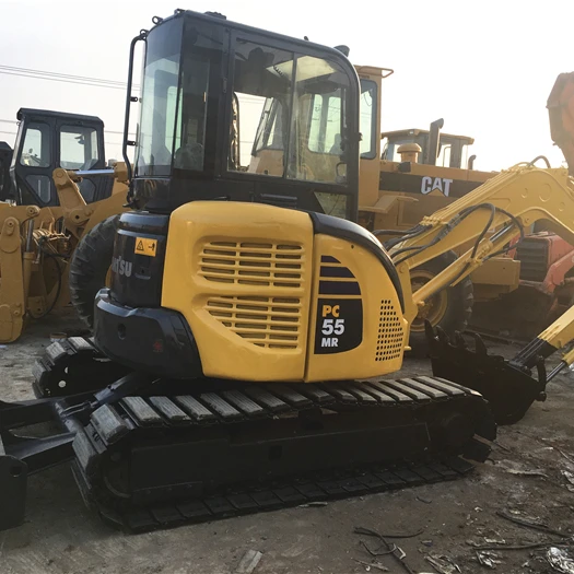 Used Mini Excavator Komatsu PC 55 Small Digger With Rubber Track on sale
