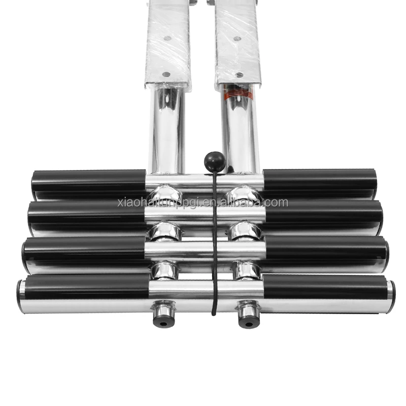 Step Telescoping Boat Ladder Little Dolphin 316 Stainless Steel 3 and 4 Silver Aluminum Water Access Boat Ladder 7 Step 1 PC