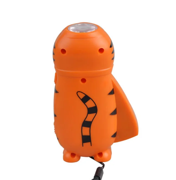 Animal Shape Portable 3 LED Emergency Dynamo Flashlights Kids Mini Hand Pressure Outdoor Torch for Camping Flash light