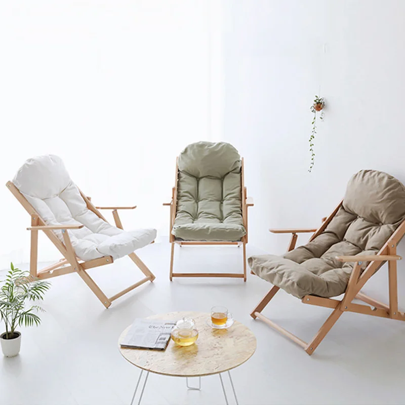 Лужайки для дивана Recliner портативное складное кресло Giovanni Съемная мягкая подушка с регулируемым углом наклона кресла гостиная отдыха деревянный