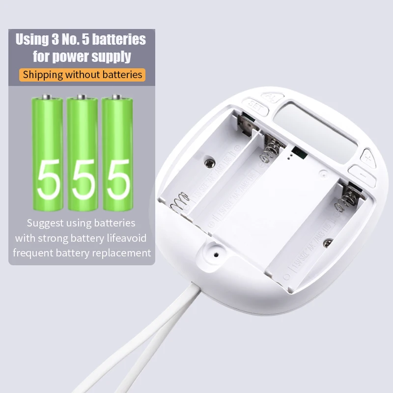 Electric Shock Alarm Clock Flashing Light Reminder with 3 Gears Vibration Option Silent Vibrating Pillow for Kids