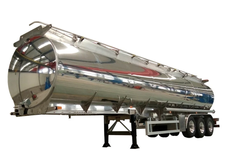 JINMA 3 Axle 42000l Diesel Oil Tanker Trailer Carbon Steel Fuel Tanker Semi Trailer For Guyana