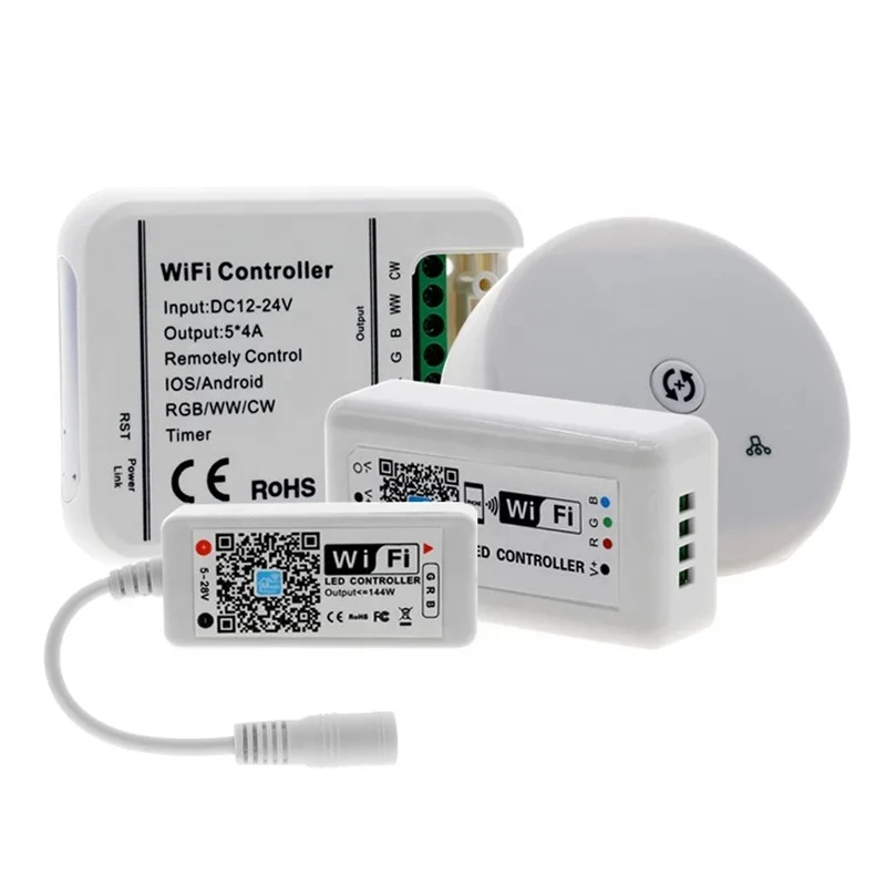 Контроллер Magic home для светодиодной ленты Wi-Fi RGB RGBW 12 В 24 16 миллионов цветов музыка и таймер контроллер с поддержкой Alexa