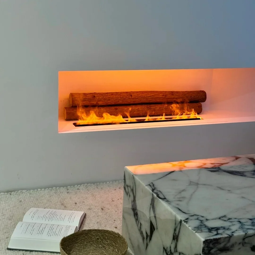 Современный 3D распыленный камин с внутренней вставкой из водяного пара или отдельно стоящий для использования на вилле