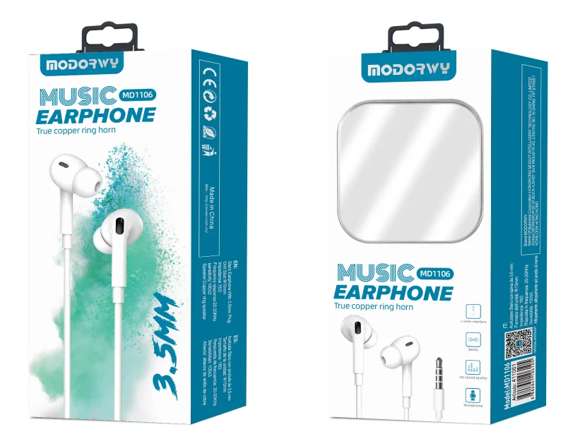 MODORWY Audifonos Headphone Handsfree Original for Earpod Fo Original 3.5mm