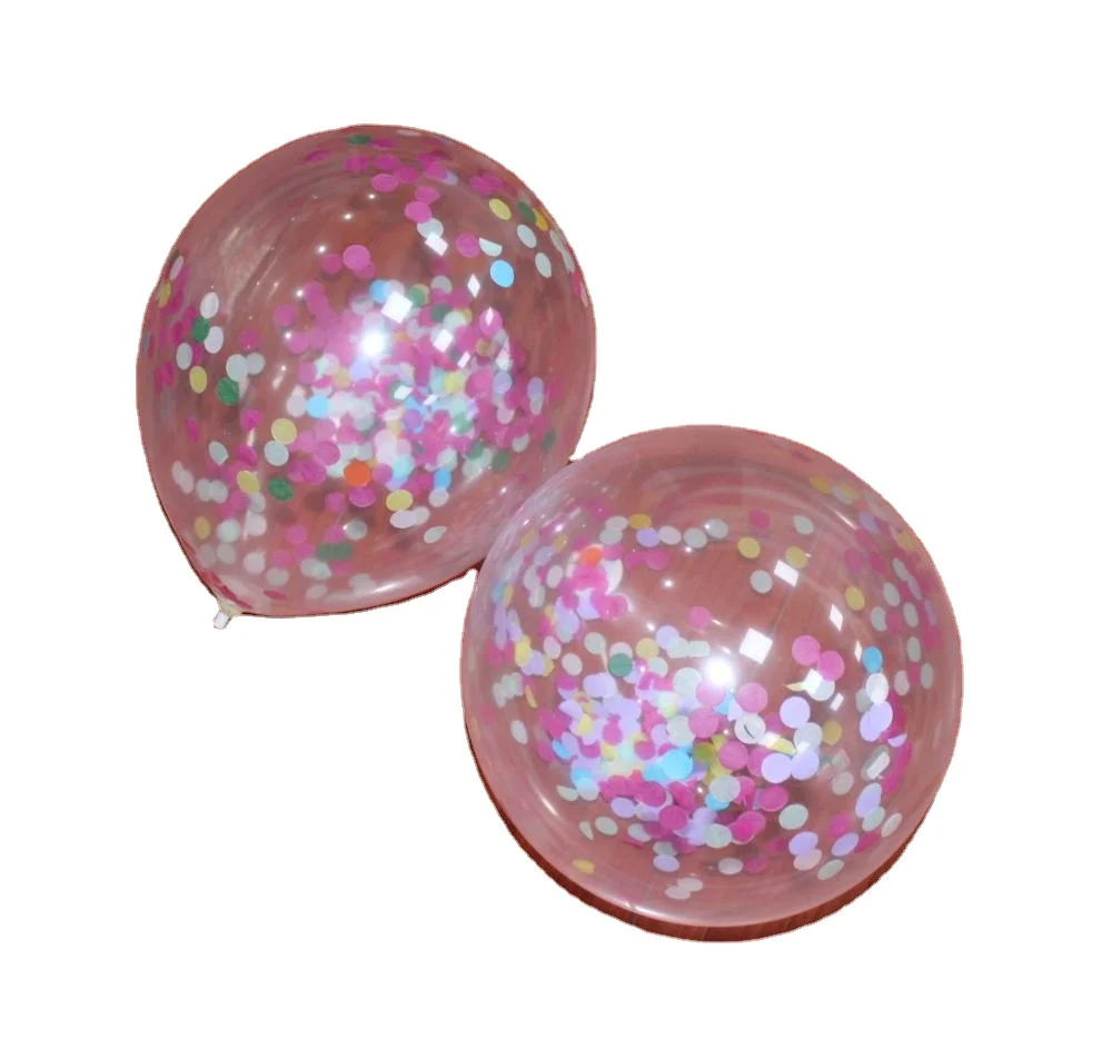 Factory direct sales12 inch party decoration Iridescent Confetti Balloons