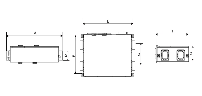 HRV/ERV Heat Recovery Ventilation System /recuperator Unit with Purification System