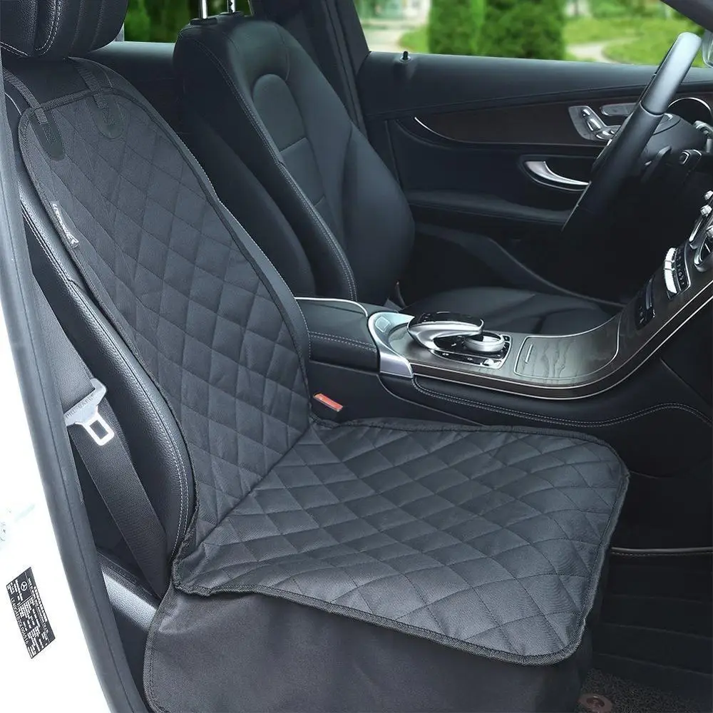 Durable Nonslip Rubber Backing Pet Front Seat Cover Dog Car Seat Covers For Cars Trucks & SUVs