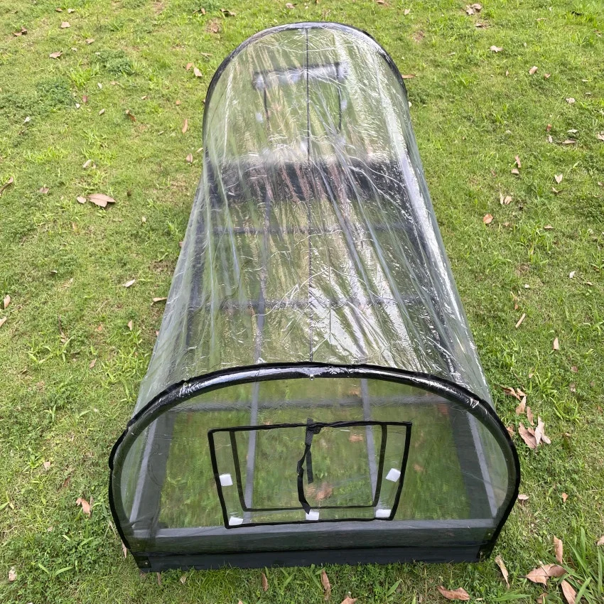XWP012 garden bed with PVC cover planter vegetable and flower outdoor backyard natural pretty grey color