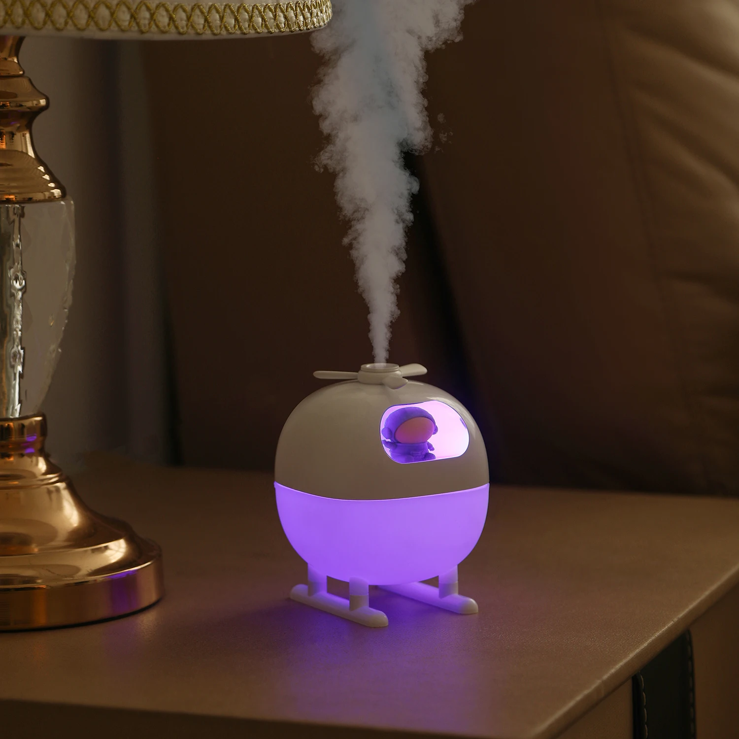 Wholesale 220ml USB Mini Submarine Air Humidifier Night Light Color Sprayer Ultrasonic Cold Mist Diffuser Essential Oil Diffuser