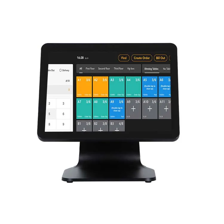 15 Inch Cash Register Win 10 Dual Single Screen Pos System I5 Gen10 8G 128G Pos Touch Terminal With Cash Box For Business