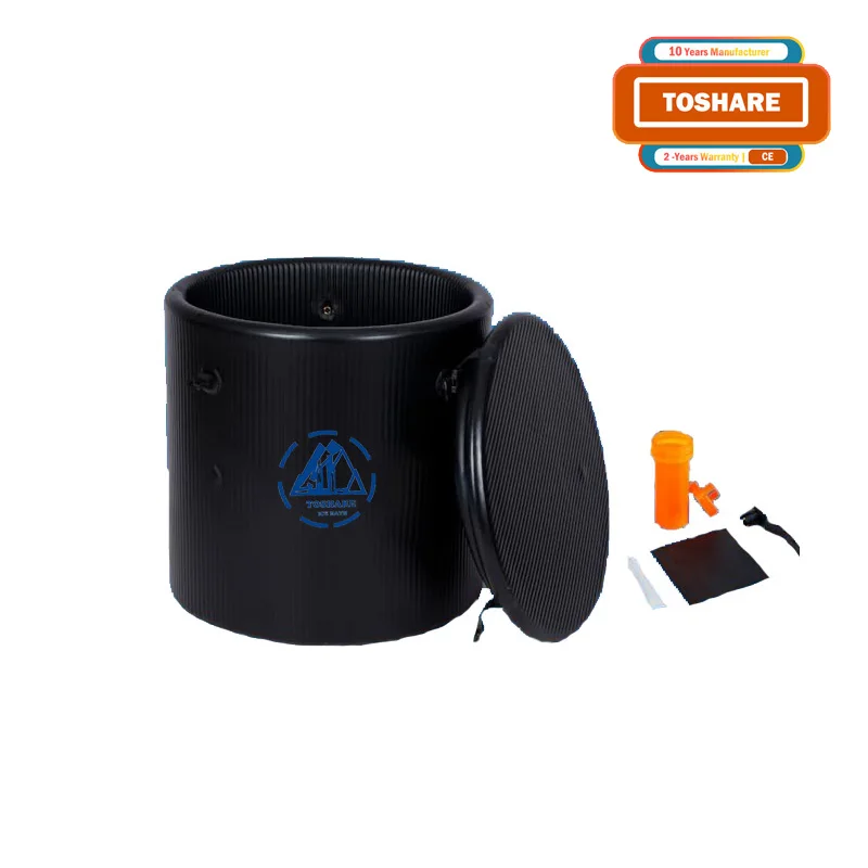 TOSHARE 2024 Custom Outdoor Black Acrylic Ice Bath Tub With Cooling System