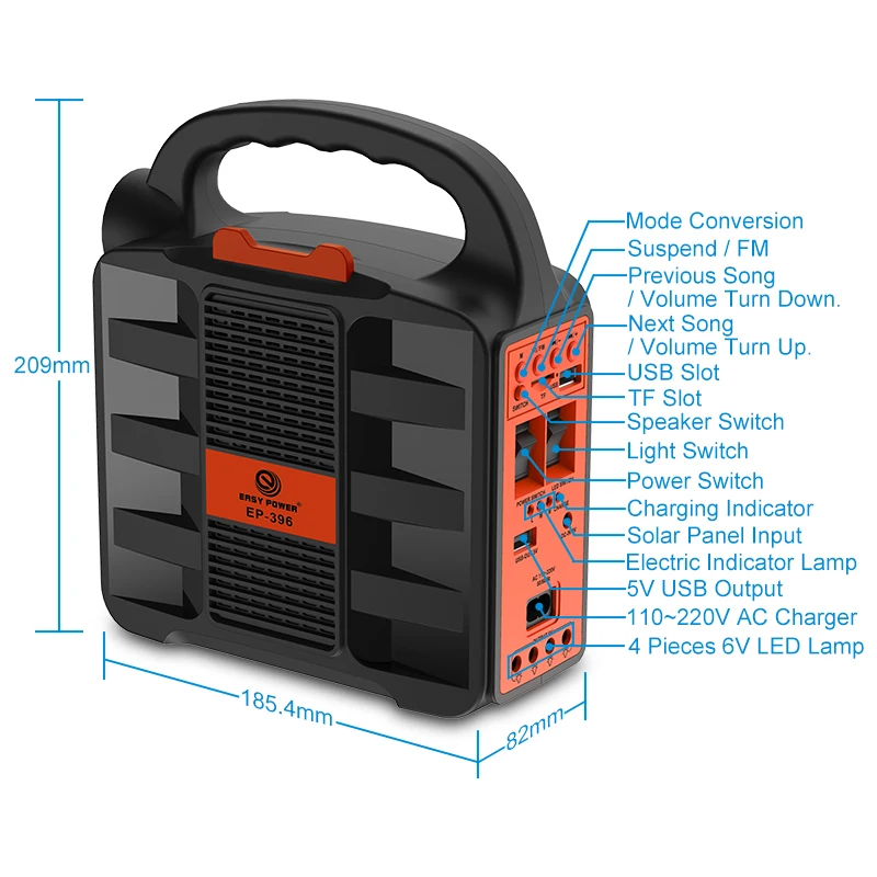 smart portable solar power home outdoor power station portable solar generator for camping