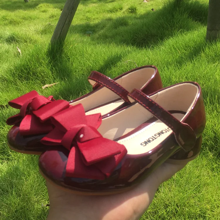 Wholesale Fashion Casual Leather Kids Girls Children Dress Shoes